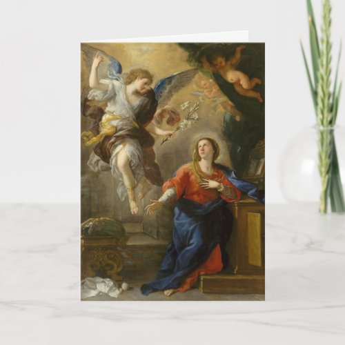 Catholic Annunciation of the Virgin Mary Scripture Card