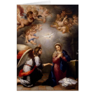 Catholic Annunciation Virgin Mary Memorare Prayer Cards