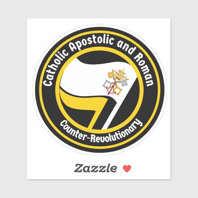 CATHOLIC APOSTOLIC AND ROMAN STICKER (Sheet)