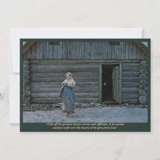 Catholic Art Holy Card | Anna Returning
