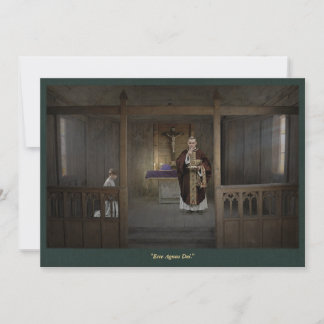 Catholic Art Holy Card | Ecce Agnus Dei