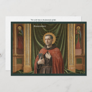 Catholic Art Holy Card | Saint Bonaventure