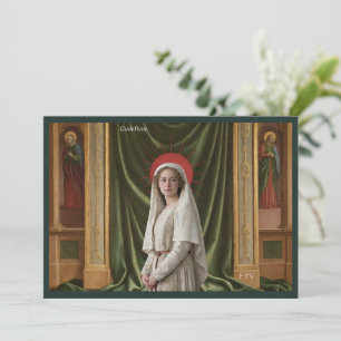 Catholic Art Holy Card Saint Godelieve of Gistel