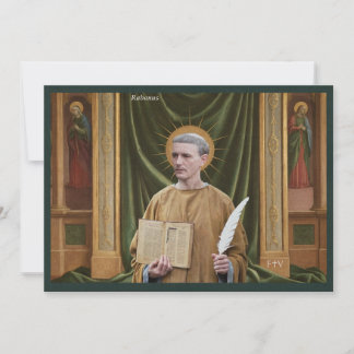 Catholic Art Holy Card | Saint Rabanus Maurus