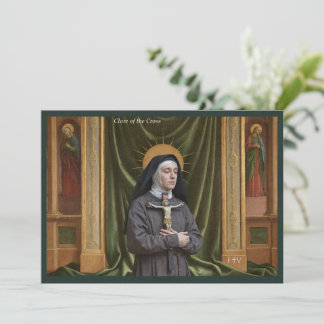 Catholic Art Postcard | Saint Clare of Montefalco
