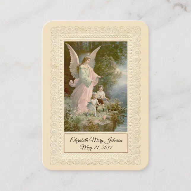Catholic Baby Baptismal Remembrance Holy Card | Zazzle