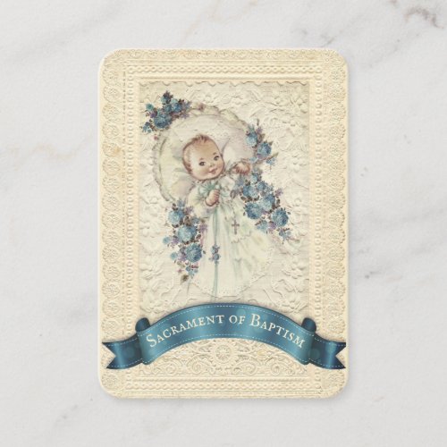 Catholic Baby Baptismal Remembrance Holy Card