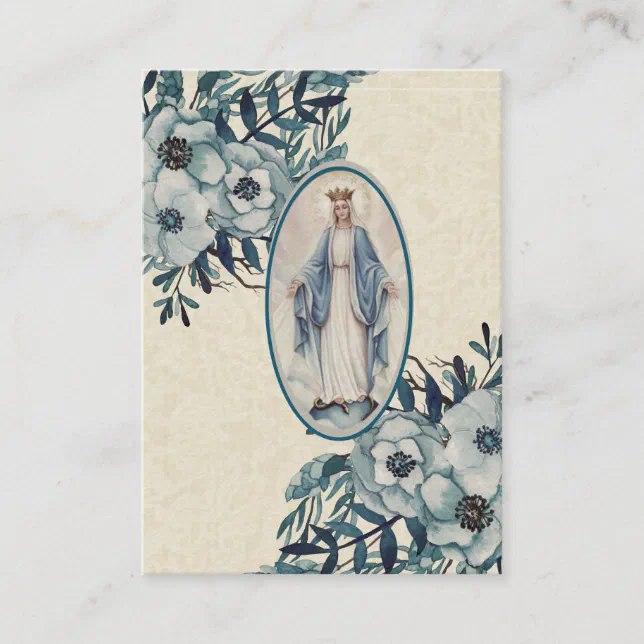 Catholic Baby Girl Baptismal Remembrance Holy Card | Zazzle