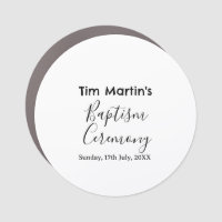 Catholic baptism ceremony name date simple minimal