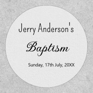 Catholic baptism kids modern simple QR minimal Patch