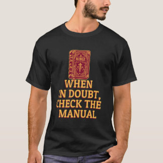 Catholic Bible Life Lessons Check Manual Spiritual T-Shirt