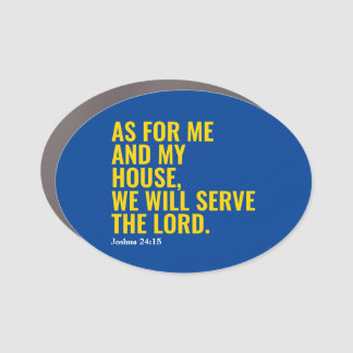 Catholic Bible Quote We Will Serve The Lord Magnet