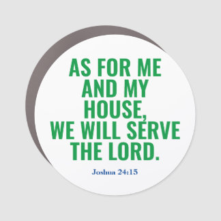Catholic Bible Quote We Will Serve The Lord Magnet