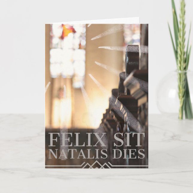 Catholic Birthday Card - Latin (Front)