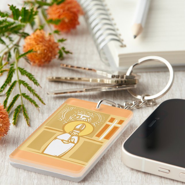 Catholic Bishop Eucharist Christian Faith Keychain (Creator Uploaded)