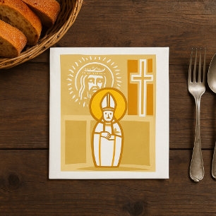 Catholic Bishop Eucharist Christian Faith Napkins