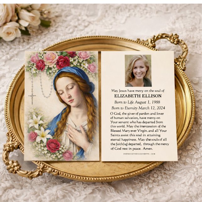 Catholic Blessed Mary Madonna Funeral Memorial (Creator Uploaded)