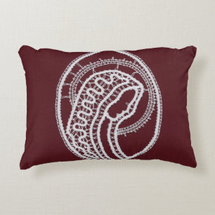 Catholic Blessed Virgin Mary, lace Accent Pillow