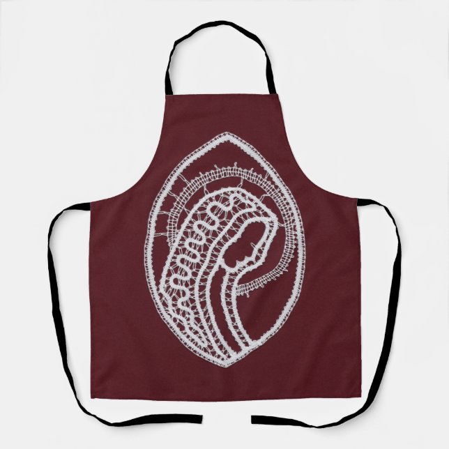 Catholic Blessed Virgin Mary, lace  Apron (Front)