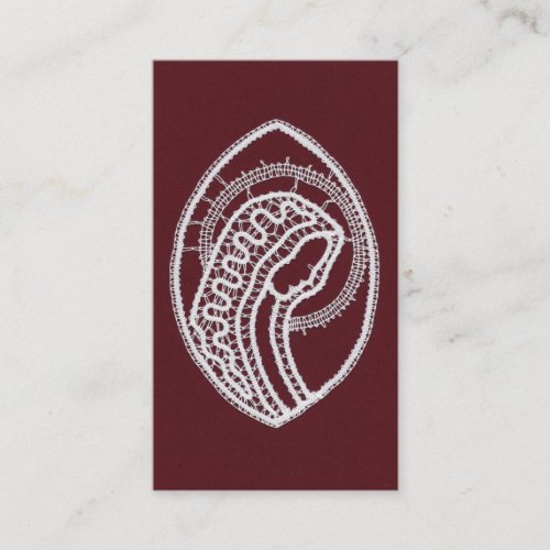 Catholic Blessed Virgin Mary lace  Business Card