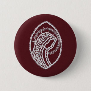 Catholic Blessed Virgin Mary, lace Button