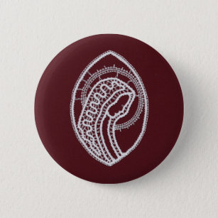 Catholic Blessed Virgin Mary, lace Button