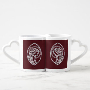 Catholic Blessed Virgin Mary, lace Coffee Mug Set