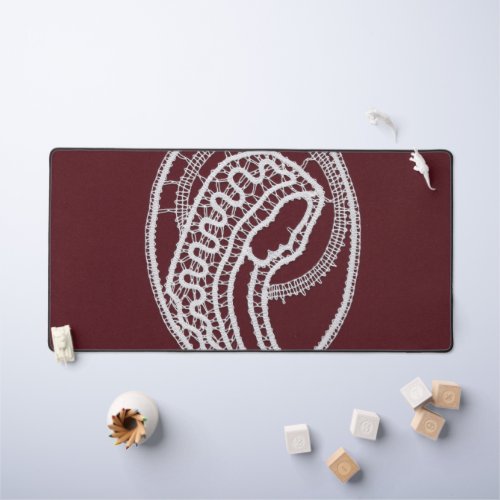 Catholic Blessed Virgin Mary lace  Desk Mat