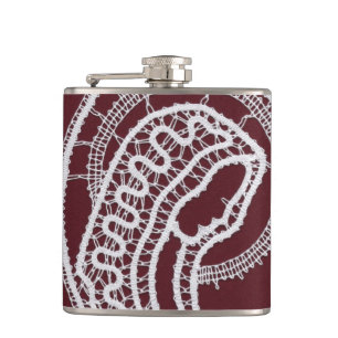 Catholic Blessed Virgin Mary, lace Flask