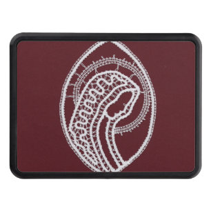 Catholic Blessed Virgin Mary, lace  Hitch Cover