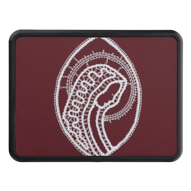 Catholic Blessed Virgin Mary, lace  Hitch Cover (Front)