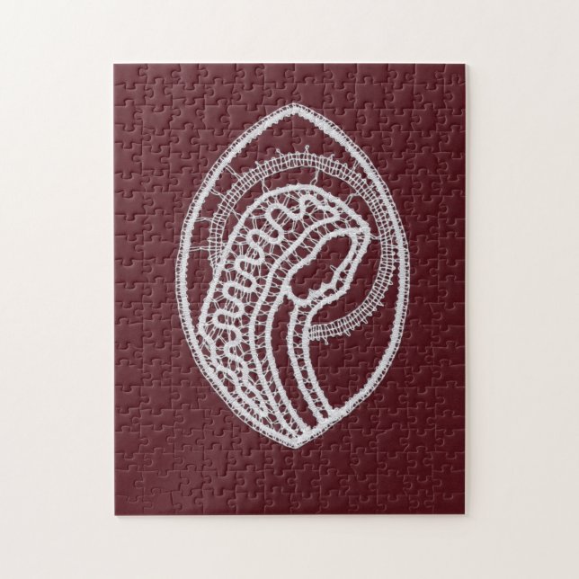 Catholic Blessed Virgin Mary, lace  Jigsaw Puzzle (Vertical)