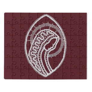 Catholic Blessed Virgin Mary, lace Jigsaw Puzzle