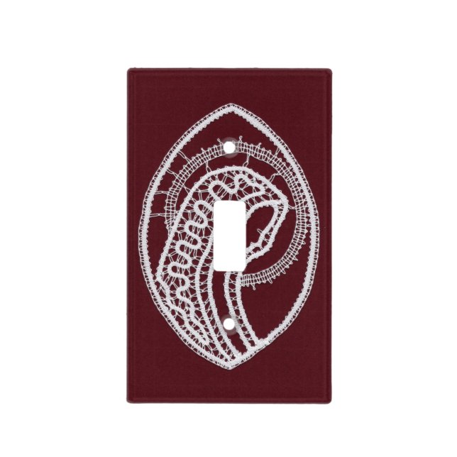Catholic Blessed Virgin Mary, lace  Light Switch Cover (Front)