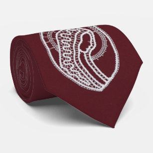Catholic Blessed Virgin Mary, lace  Neck Tie