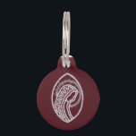Catholic Blessed Virgin Mary, lace  Pet ID Tag<br><div class="desc">Catholic Blessed Virgin Mary,  lace,  on dark red background.
You must know that you get a photo!</div>