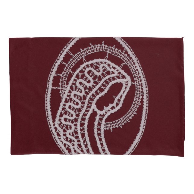 Catholic Blessed Virgin Mary, lace  Pillow Case (Front)