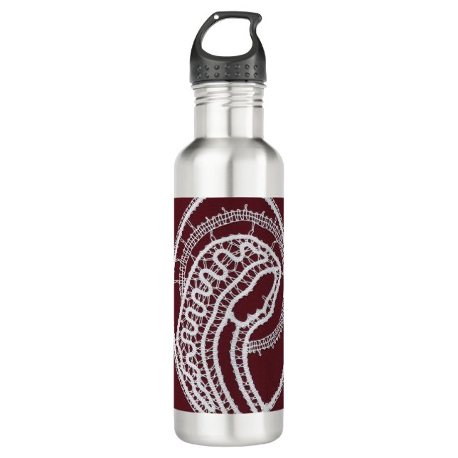 Catholic Blessed Virgin Mary, lace  Stainless Steel Water Bottle (Front)