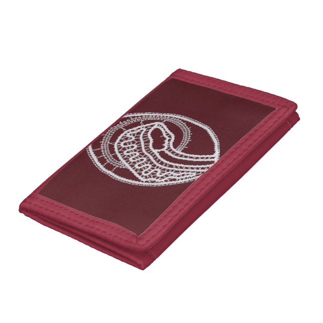 Catholic Blessed Virgin Mary, lace  Trifold Wallet (Bottom)
