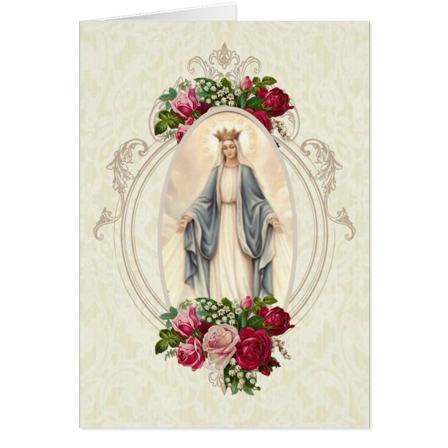 Catholic Blessed Virgin Mary Memorare Prayer Cards (Front)