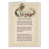 Catholic Blessed Virgin Mary Prayer for Children (Front)