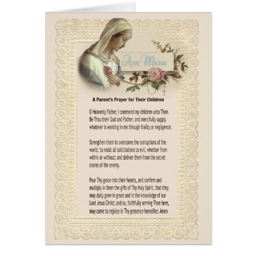 Catholic Blessed Virgin Mary Prayer for Children