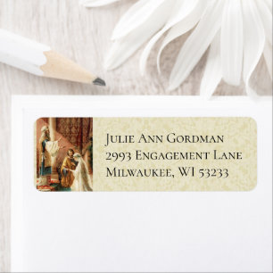 Catholic Bride & Groom Mary St. Joseph Marriage Label