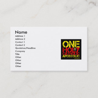 Catholic Business card