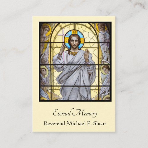 Catholic Byzantine Jesus Eastern Funeral Holy Card