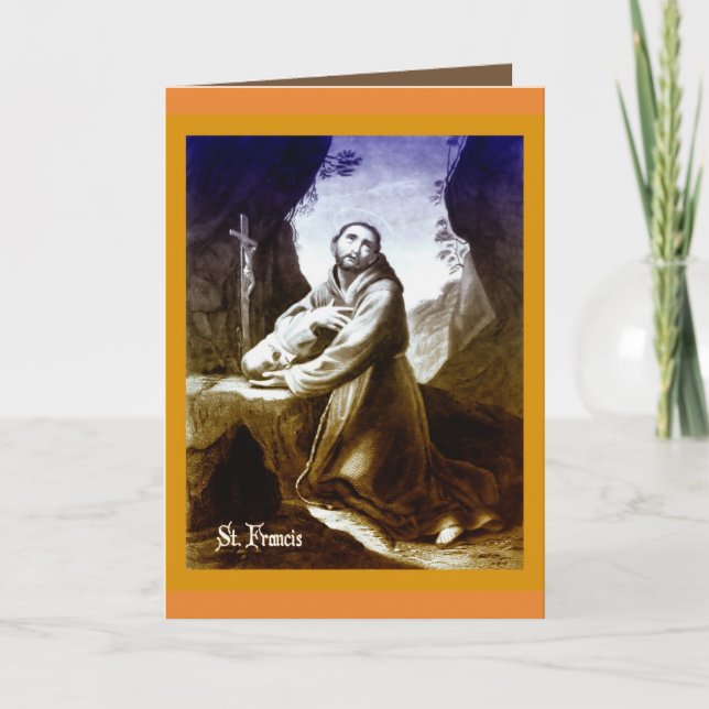 Catholic Card St. Francis of Assisi quote (Front)