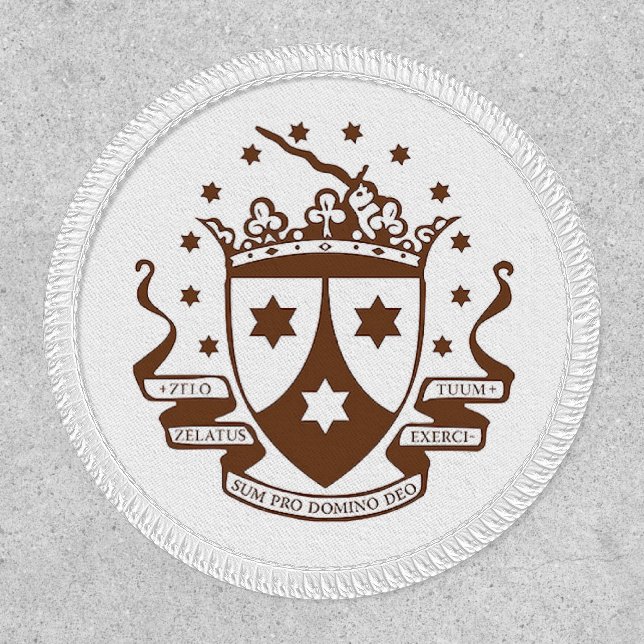 Catholic Carmelite Coat of Arms Patch (Front)