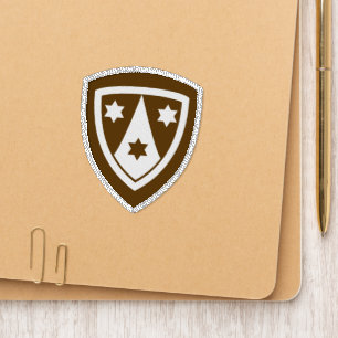 Catholic Carmelite Coat of Arms Shield Patch