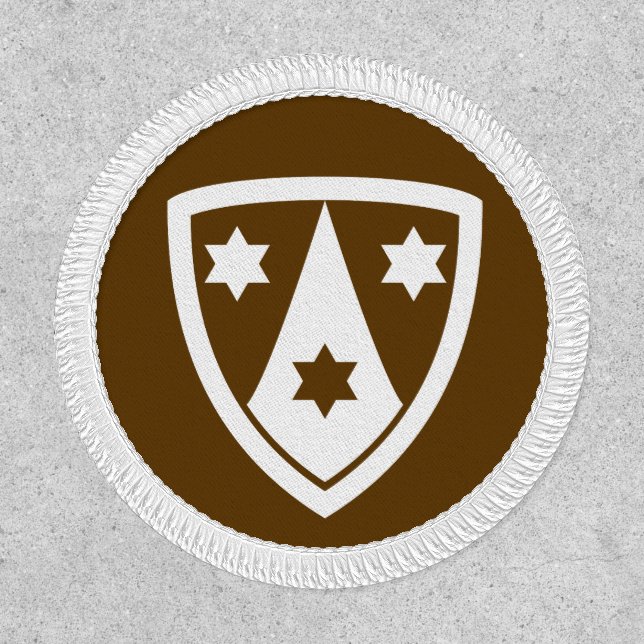 Catholic Carmelite Coat of Arms Shield Patch (Front)