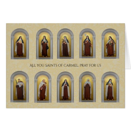 Catholic Carmelite Saints Nuns Priests Religious